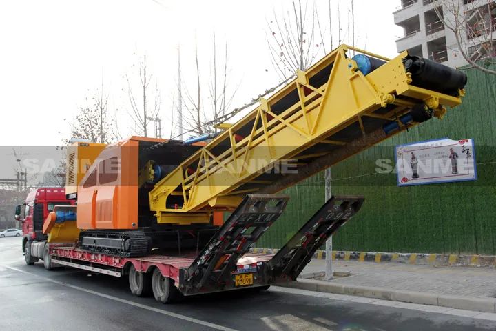 顛覆傳統(tǒng)裝車(chē)方式，山美履帶式取料機(jī)助您實(shí)現(xiàn)降本增效、節(jié)能減排！